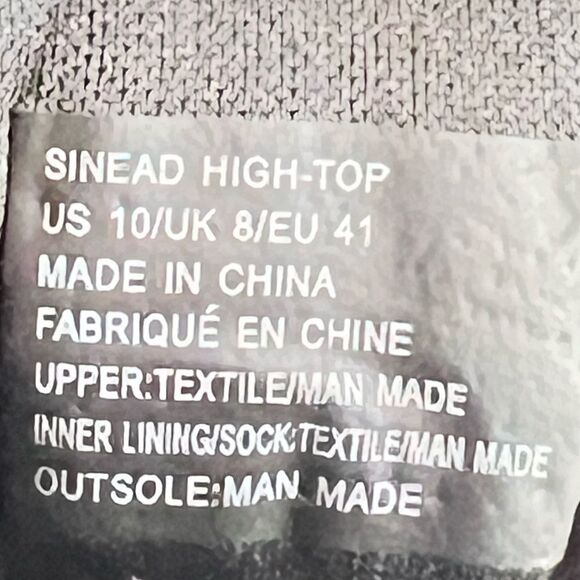 JF Sinead Patent Nylon Black Arctic Lite Strap Puffy Boot High Top Sneaker 10 - Picture 6 of 11